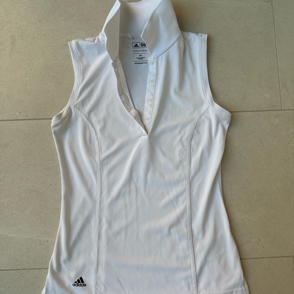 XS Adidas Women's White Tank Top